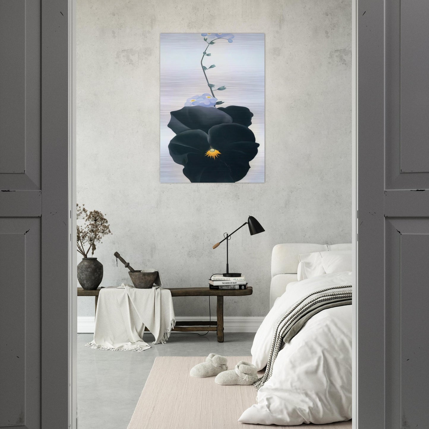 Pansy - Georgia O'Keeffe Brushed Aluminum Print - 70x100 cm / 28x40 inches | Georgia O'Keeffe Aluminum Print | Georgia O'Keeffe Prints