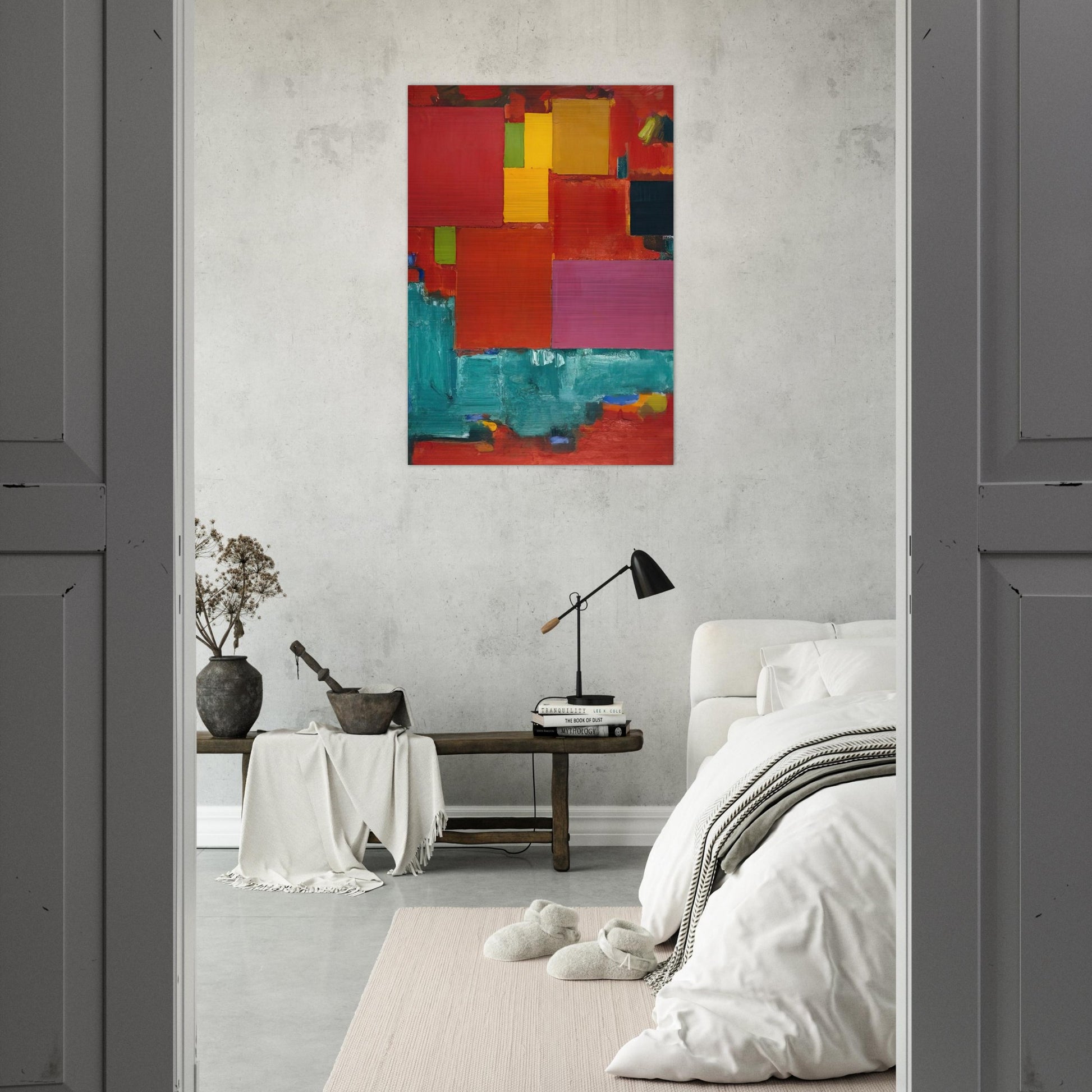 Pompeii - Hans Hofmann Brushed Aluminum Print - 70x100 cm / 28x40 inches | Hans Hofmann Aluminum Print | Hans Hofmann Prints