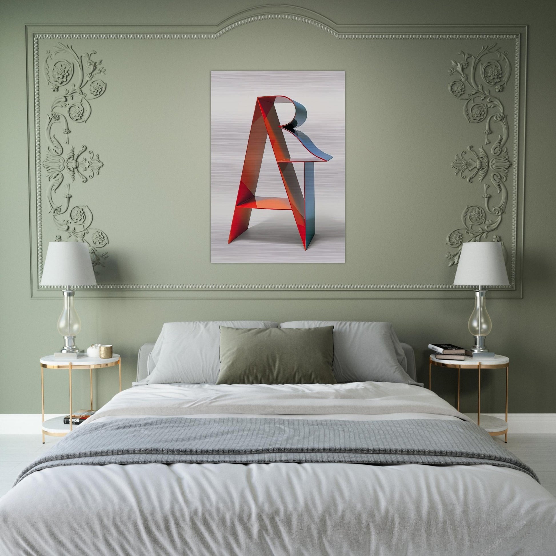 Art - Robert Indiana Brushed Aluminum Print - 70x100 cm / 28x40 inches | Robert Indiana Aluminum Print | Robert Indiana Prints