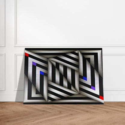Saratoy III - 1980 - Omar Rayo Brushed Aluminum Print - 70x100 cm / 28x40 inches | Omar Rayo Aluminum Print | Omar Rayo Prints