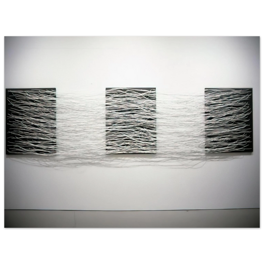 Eva Hesse - METRONOMIC IRREGULARITY II 1966  75x100 cm / 30x40inches Fine Art Poster
