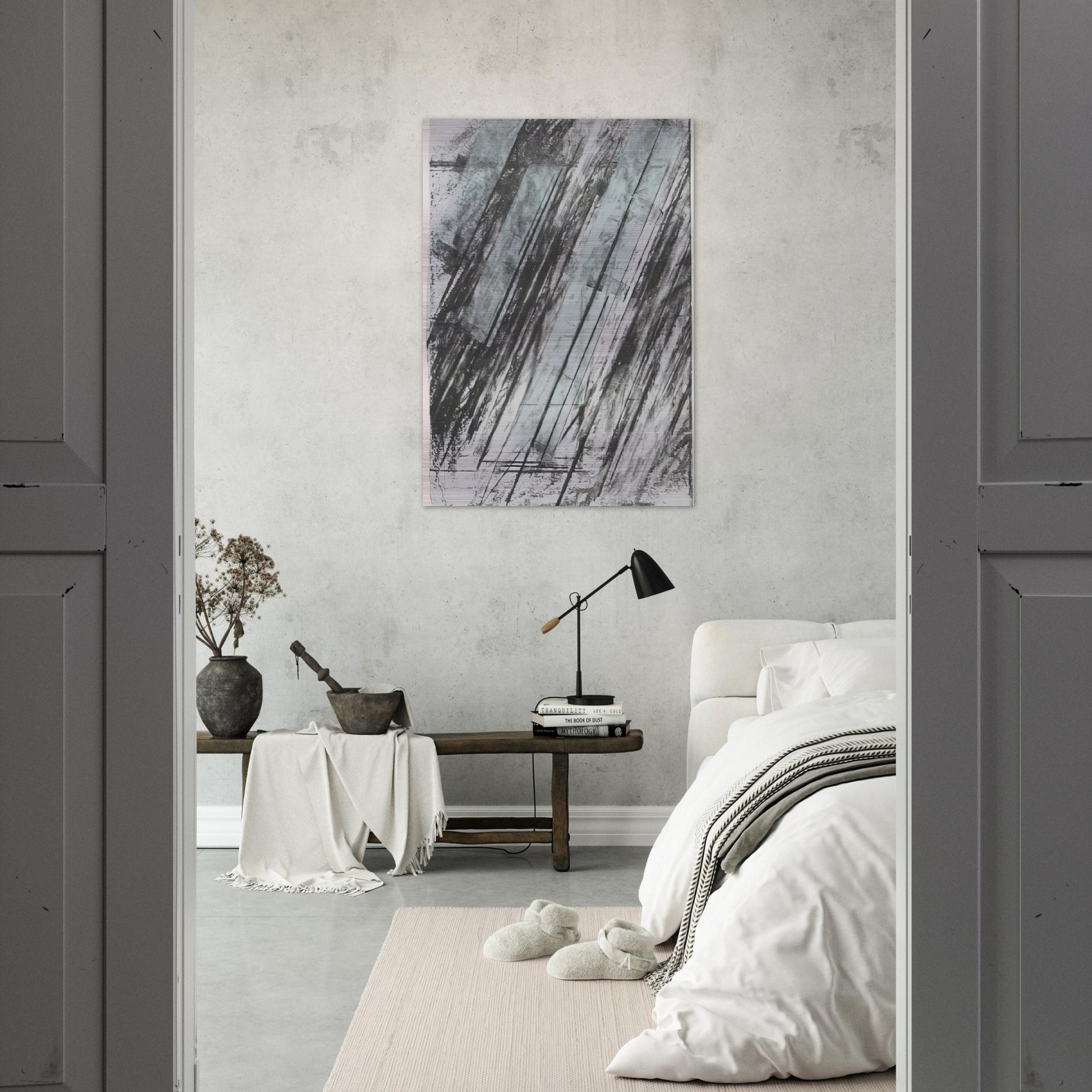 Untitled  Bastian 38  - Cy Twombly Brushed Aluminum Print - 70x100 cm / 28x40 inches | Cy Twombly Aluminum Print | Cy Twombly Prints