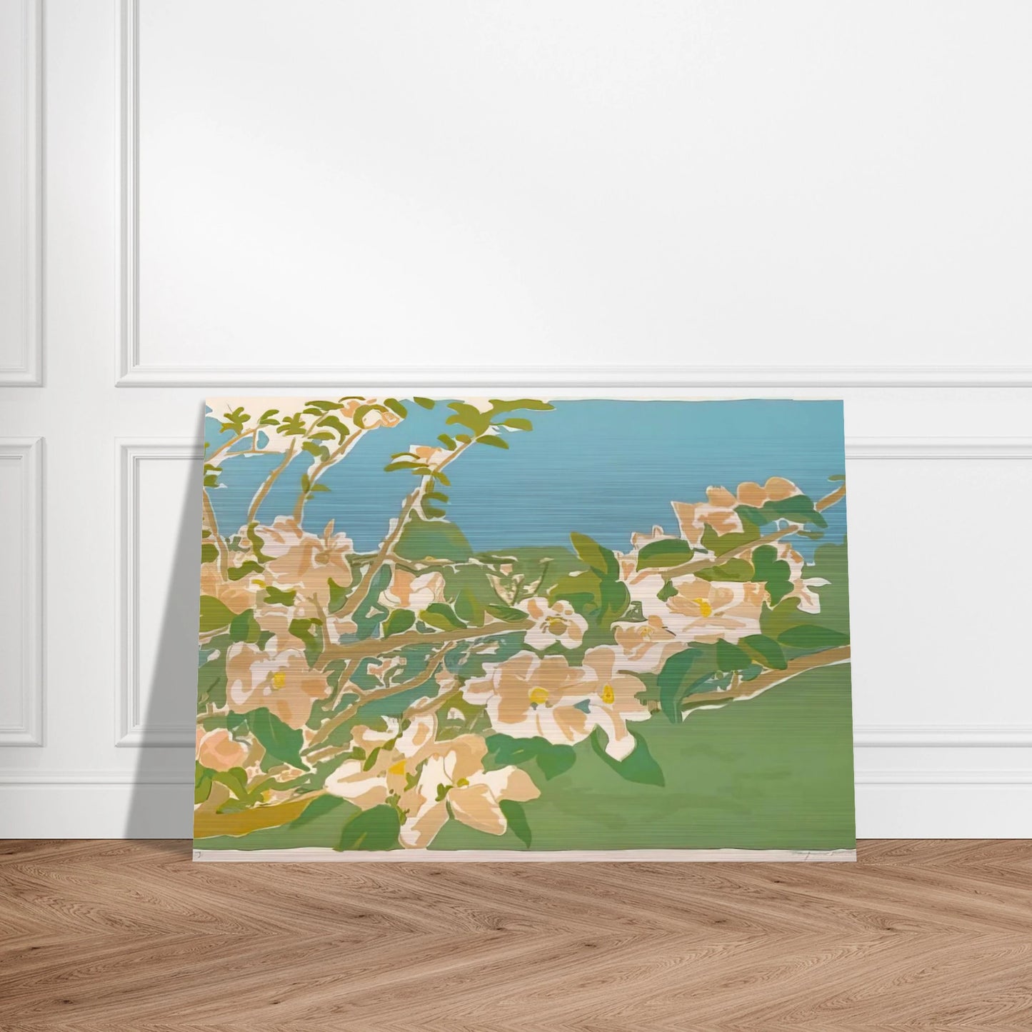 APPLE BLOSSOMS II 1974 - Fairfield Porter Brushed Aluminum Print - 70x100 cm / 28x40 inches | Fairfield Porter Aluminum Print | Fairfield Porter Prints