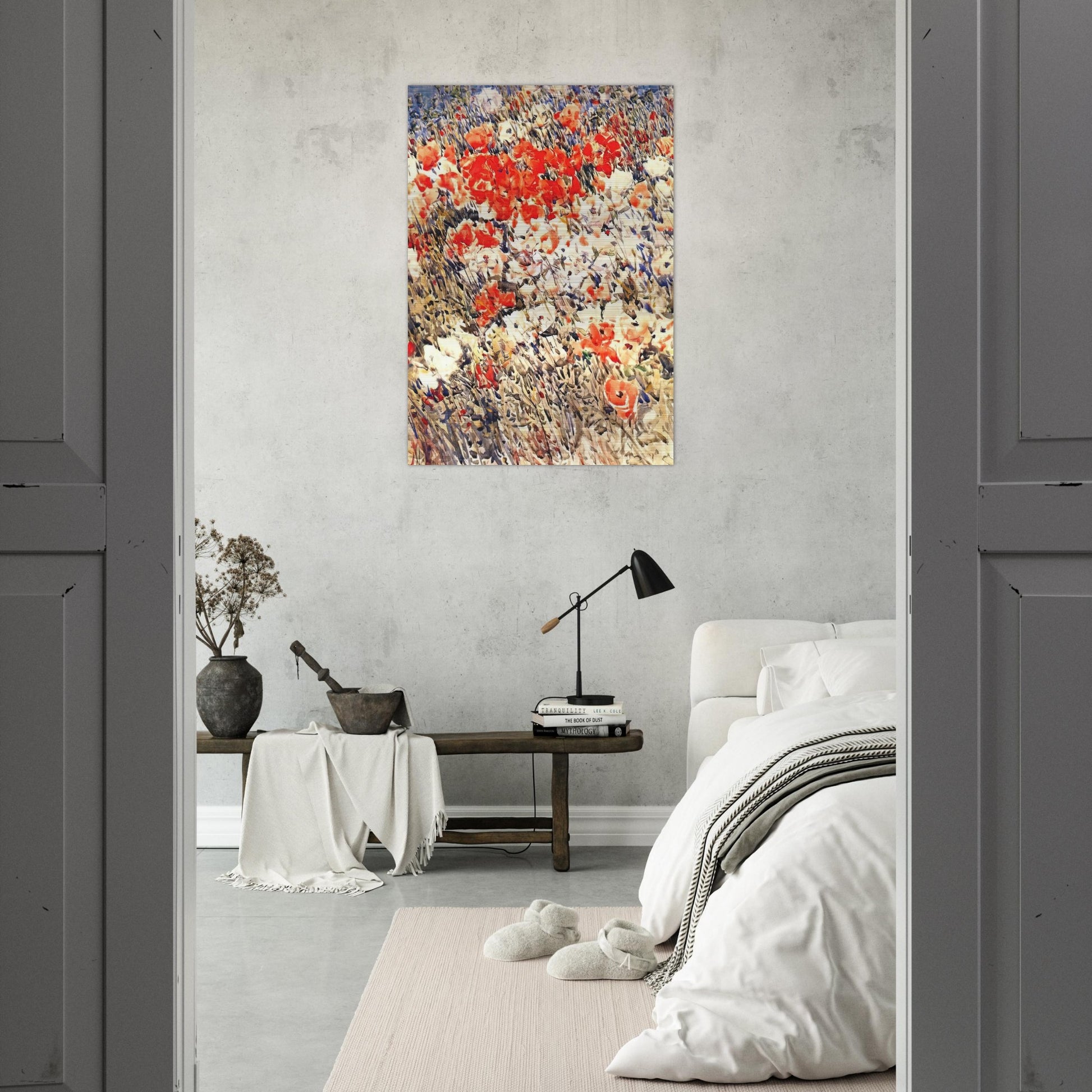 The island garden - Childe Hassam Brushed Aluminum Print - 70x100 cm / 28x40 inches | Childe Hassam Aluminum Print | Childe Hassam Prints