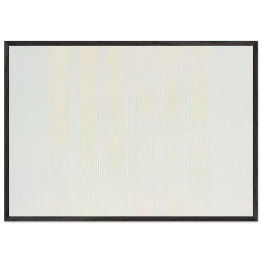 Untitled 0 - Agnes Martin 70x100 cm / 28x40 inches Framed Art Print – Black Wooden Frame