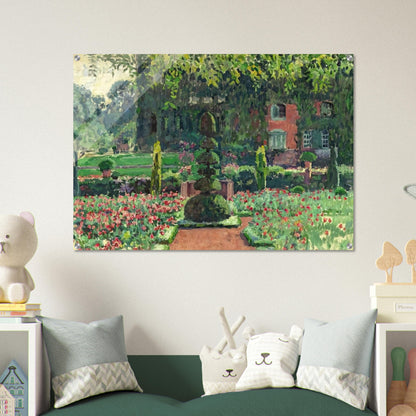 GARDEN IN SUMMER 1924 - Theo van Rysselberghe Acrylic Print - 70x100 cm / 28x40″ inches | Theo van Rysselberghe Wall Art | Theo van Rysselberghe Prints