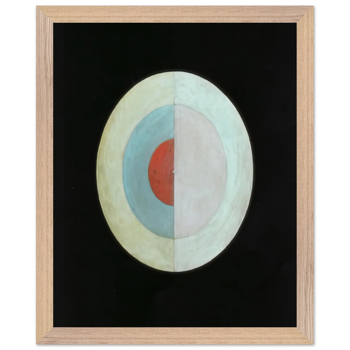 Hilma af Klint - THE SWAN NO 16 1915 Wall art - 50x70 cm / 20x28 Inches - Premium Wooden Framed Poster With Fine Art Paper - White frame