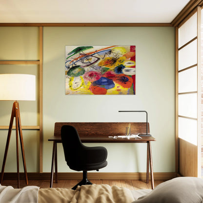 BLACK STROKES I 1913 - Wassily Kandinsky Brushed Aluminum Print - 70x100 cm / 28x40 inches | Wassily Kandinsky Aluminum Print | Wassily Kandinsky Prints