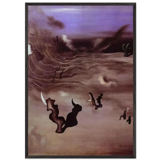 Wind - Yves Tanguy 70x100 cm / 28x40 inches Framed Art Print – Black Wooden Frame