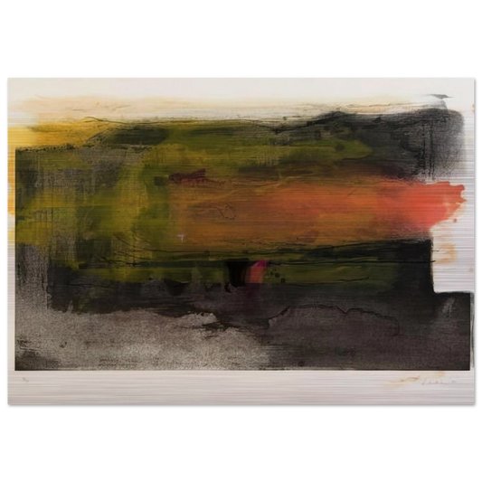 Deep Sun - 1983 - Helen Frankenthaler Brushed Aluminum Print - 70x100 cm / 28x40 inches | Helen Frankenthaler Aluminum Print | Helen Frankenthaler Prints