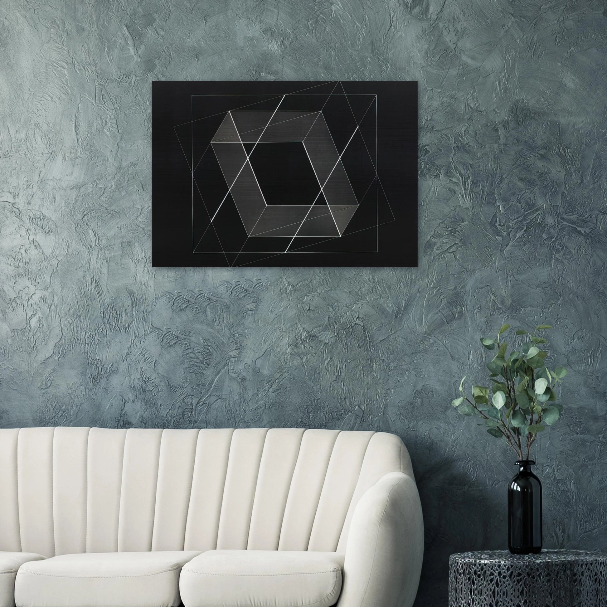 F NO 13 MULTI MOBILE 1952 - Josef Albers Brushed Aluminum Print - 70x100 cm / 28x40 inches | Josef Albers Aluminum Print | Josef Albers Prints