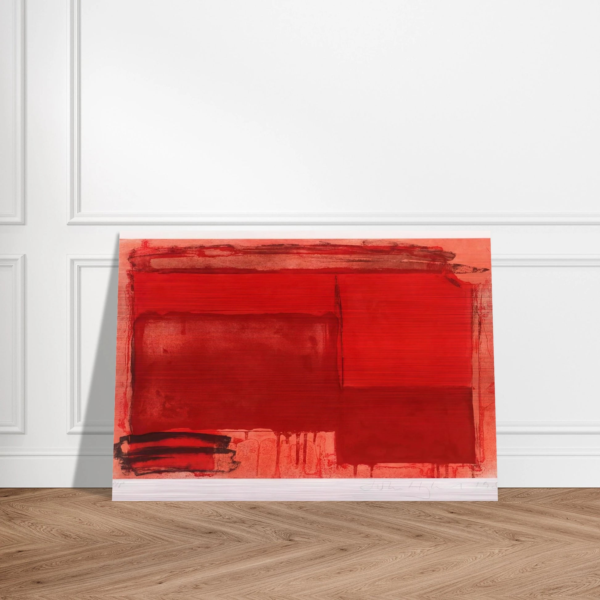 Tembi - 1980 - John Hoyland Brushed Aluminum Print - 70x100 cm / 28x40 inches | John Hoyland Aluminum Print | John Hoyland Prints