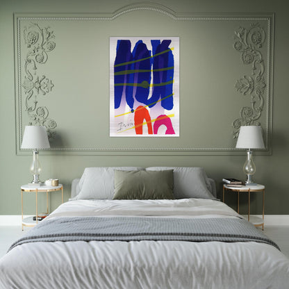 Alba - 1987 - Albert Irvin Brushed Aluminum Print - 70x100 cm / 28x40 inches | Albert Irvin Aluminum Print | Albert Irvin Prints