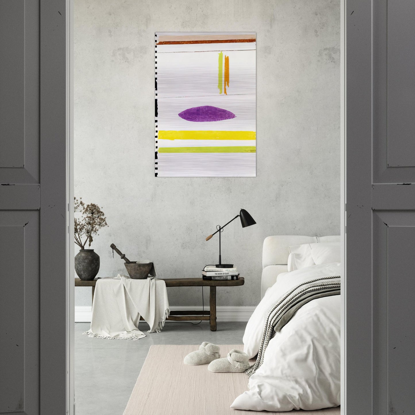 Untitles - 1964 - Ronnie Landfield Brushed Aluminum Print - 70x100 cm / 28x40 inches | Ronnie Landfield Aluminum Print | Ronnie Landfield Prints