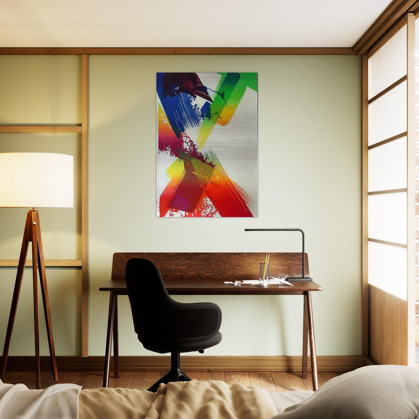 Untitled - Abstract Expressionism, Lyrical Abstraction - Paul Jenkins Brushed Aluminum Print - 70x100 cm / 28x40 inches | Paul Jenkins Aluminum Print | Paul Jenkins Prints