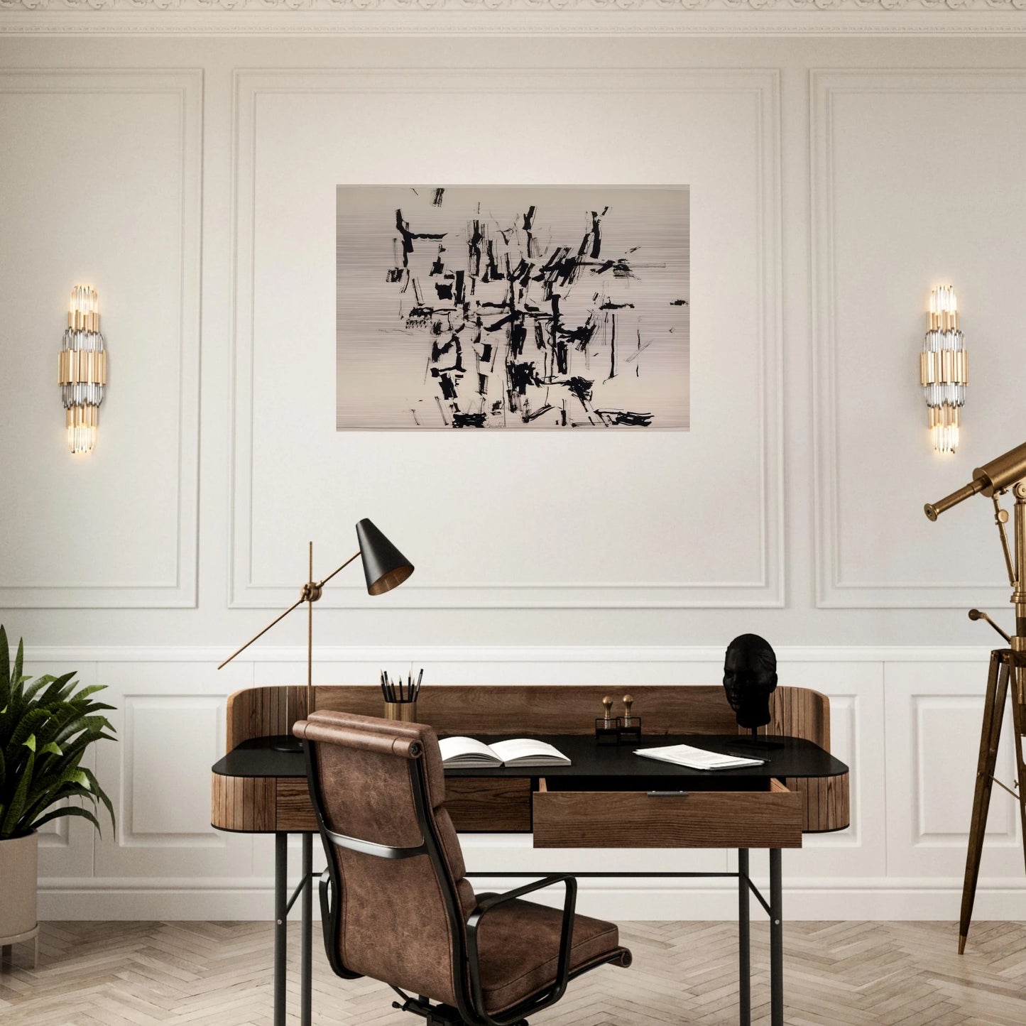 DRAWING RELATED TO ZONE DRAWING NO 19 - Philip Guston Brushed Aluminum Print - 70x100 cm / 28x40 inches | Philip Guston Aluminum Print | Philip Guston Prints