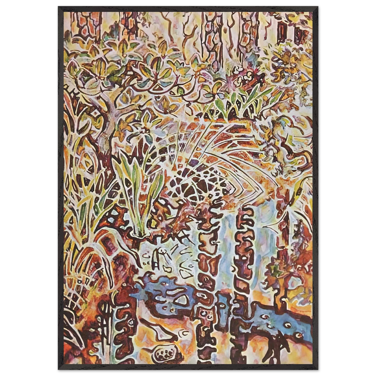 Walter Inglis Anderson - Walter Anderson Wall art - 50x70 cm / 20x28 inches - Premium Wooden Framed Poster With Fine Art Paper-canvas - White frame