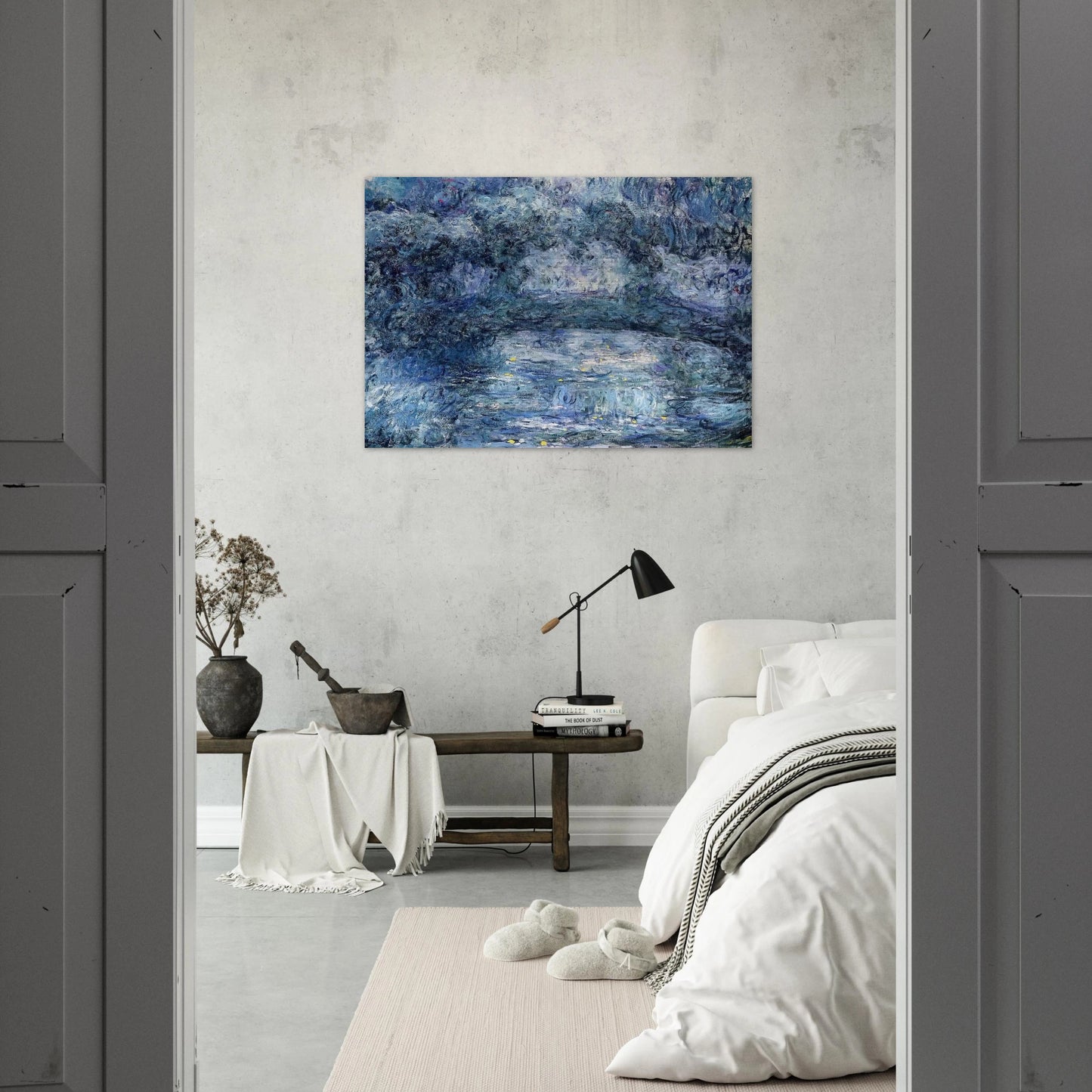The Japanese Bridge 3 - claude monet Brushed Aluminum Print - 70x100 cm / 28x40 inches | claude monet Aluminum Print | claude monet Prints