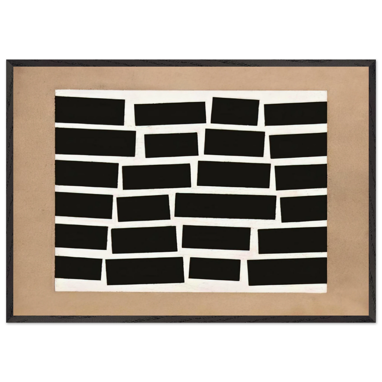 Metaesquema 179 - Neo-Concretism - Helio Oiticica 70x100 cm / 28x40 inches Framed Art Print – Black Wooden Frame