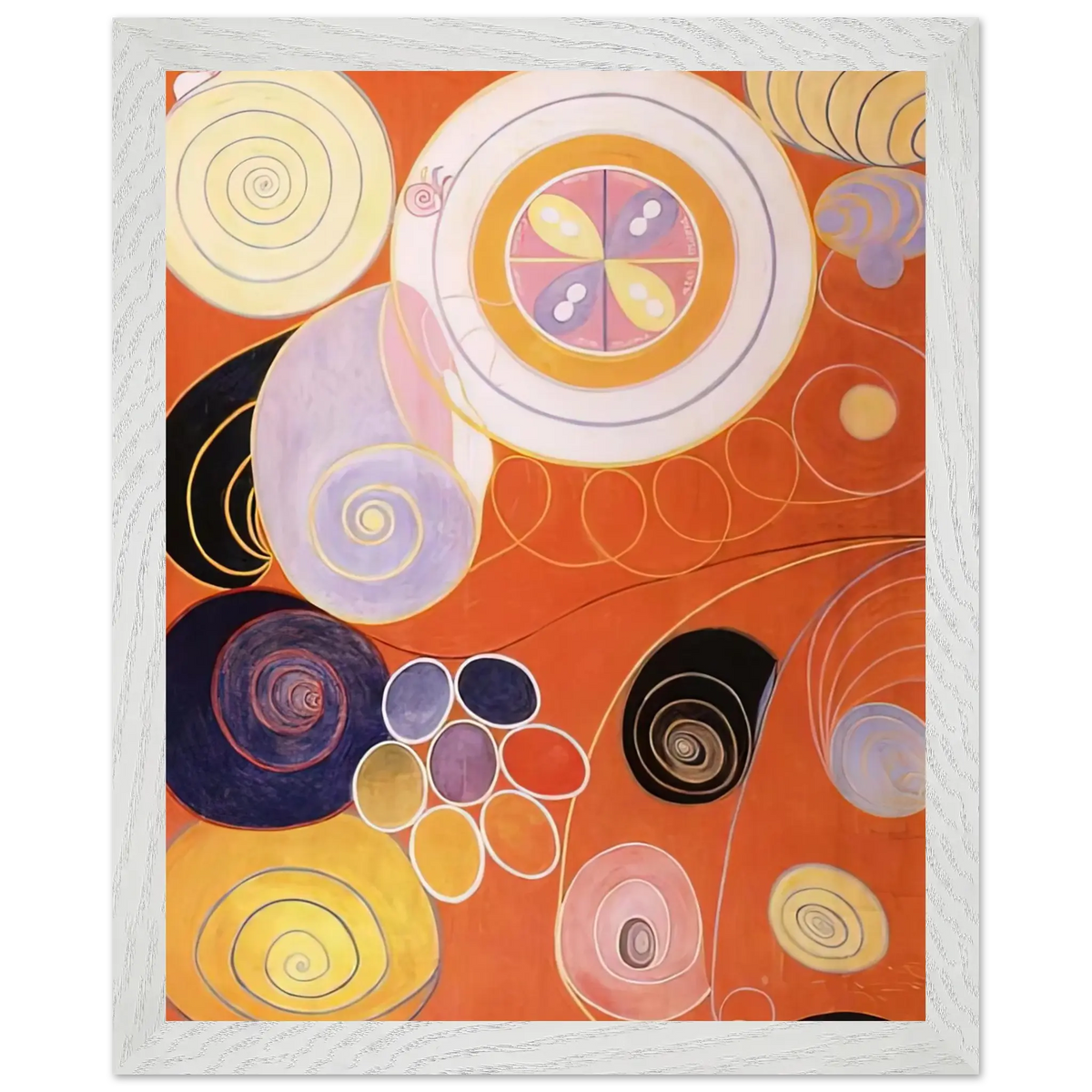Hilma af Klint - THEY TENS MAINSTAY IV 1907 Wall art - A1 (59.4 x 84.1  cm) - Premium Wooden Framed Poster With Fine Art Paper - Wood frame