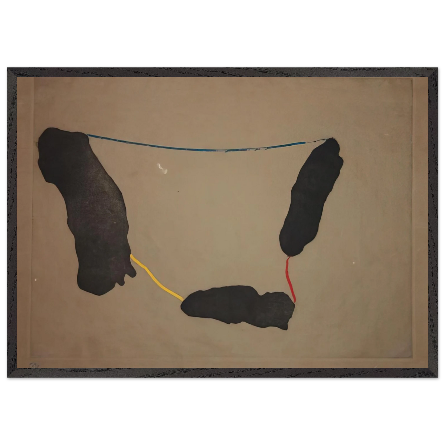 Helen Frankenthaler - Connected By Joy - 1973 Wall art - A3 (29.7 x 42  cm) - Premium Wooden Framed Poster With Fine Art Paper-canvas - White frame