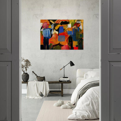 Facade - Abstract Expressionism - Miriam Schapiro Brushed Aluminum Print - 70x100 cm / 28x40 inches | Miriam Schapiro Aluminum Print | Miriam Schapiro Prints