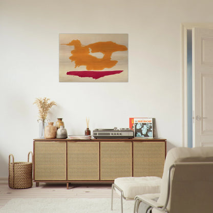 Only Orange - 1963 - Helen Frankenthaler Brushed Aluminum Print - 70x100 cm / 28x40 inches | Helen Frankenthaler Aluminum Print | Helen Frankenthaler Prints
