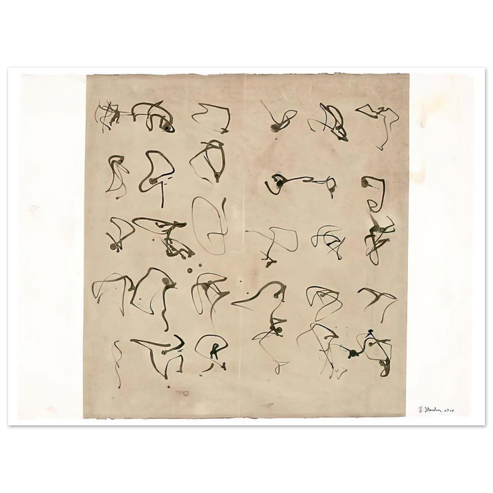 Brice Marden - Forgery - 2008  75x100 cm / 30x40inches Fine Art Poster