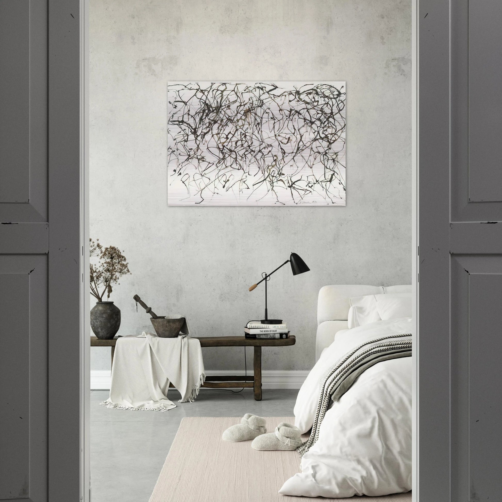 St. Barts 10 - 1991 - Brice Marden Brushed Aluminum Print - 70x100 cm / 28x40 inches | Brice Marden Aluminum Print | Brice Marden Prints