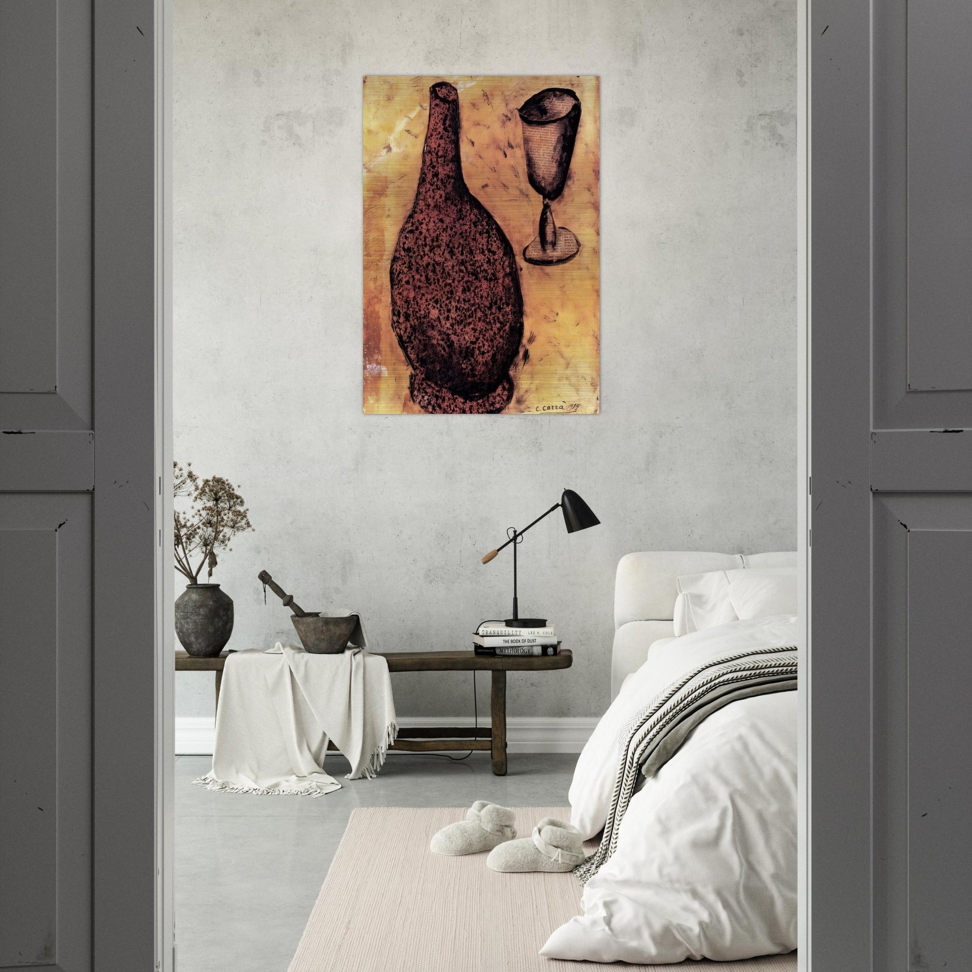 IL FIASCO 1915 - Carlo Carra Brushed Aluminum Print - 70x100 cm / 28x40 inches | Carlo Carra Aluminum Print | Carlo Carra Prints
