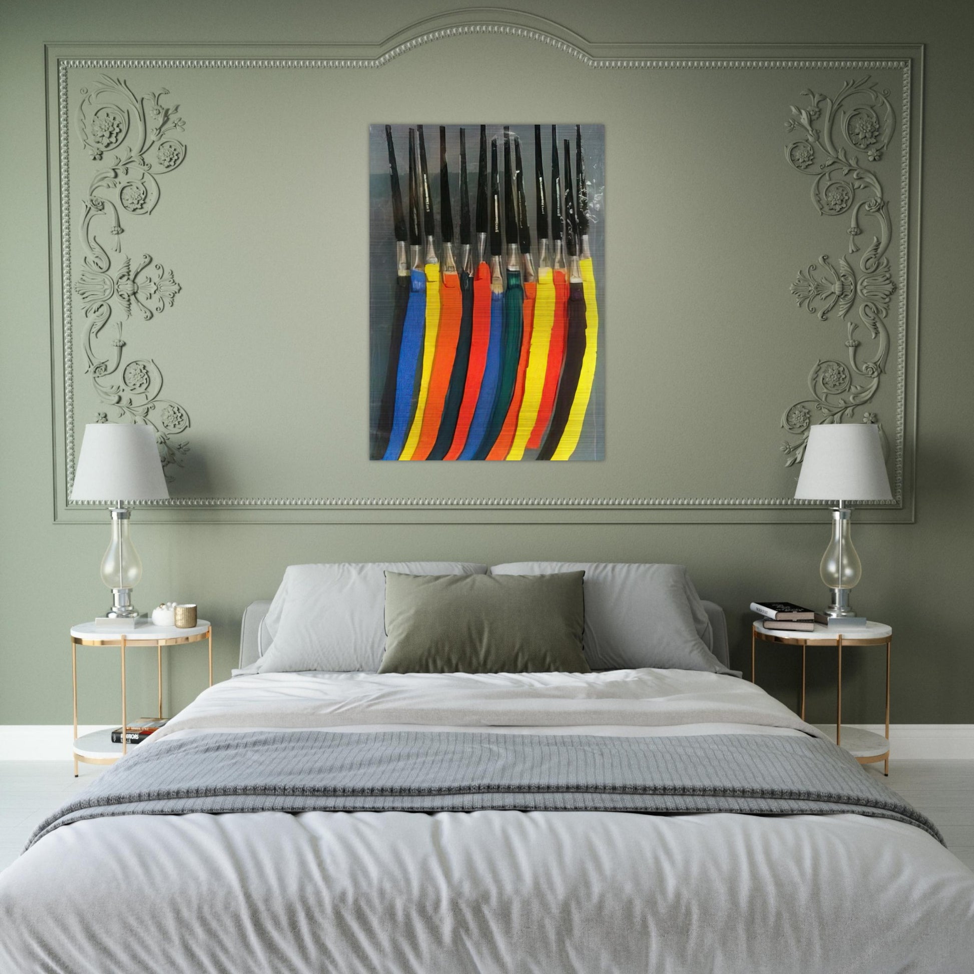 Paintbrushes V - 1991 - Arman Brushed Aluminum Print - 70x100 cm / 28x40 inches | Arman Aluminum Print | Arman Prints
