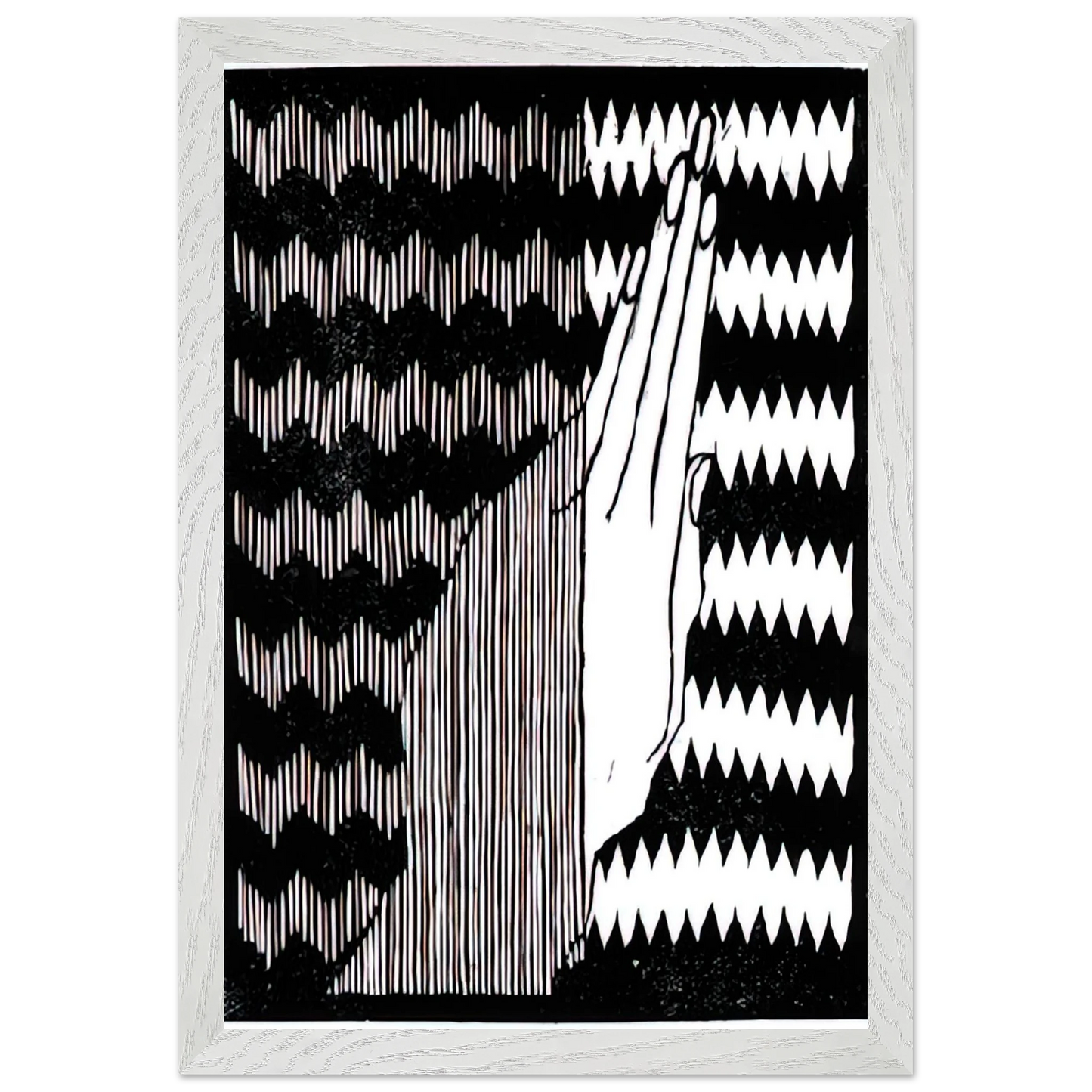 MC Escher - ESCHER (6) Wall Art - 30x40 cm / 12x16 inches - Premium Wooden Framed Poster With Fine Art Paper-canvas - Wood frame