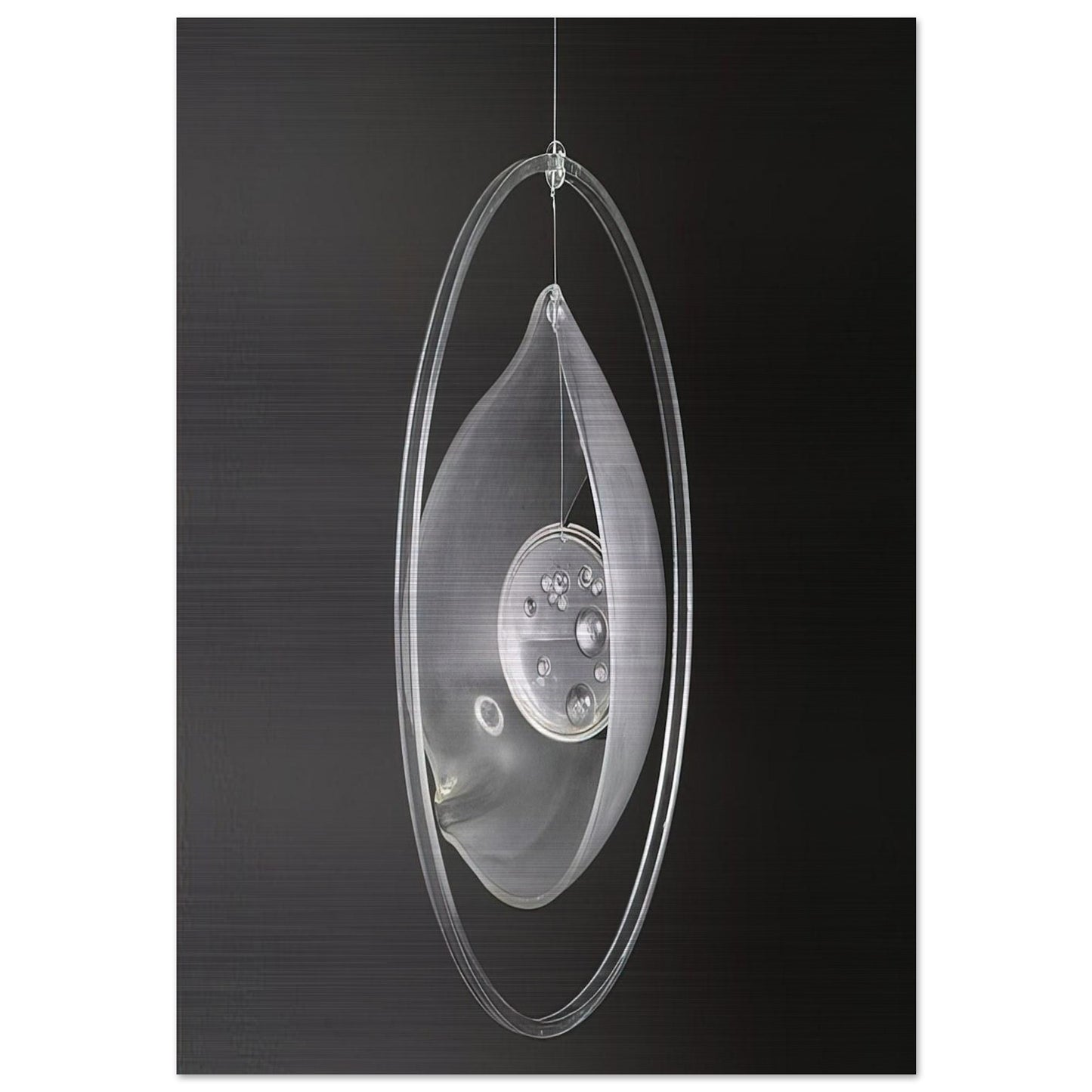 Deformación de la gota circunvalada - 1965 - Gyula Kosice Brushed Aluminum Print - 70x100 cm / 28x40 inches | Gyula Kosice Aluminum Print | Gyula Kosice Prints
