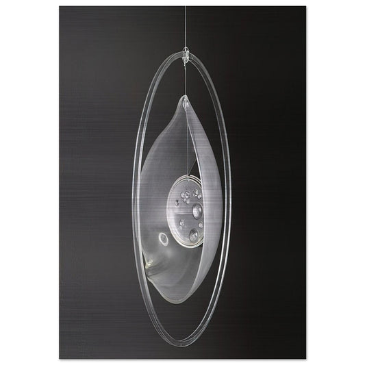 Deformación de la gota circunvalada - 1965 - Gyula Kosice Brushed Aluminum Print - 70x100 cm / 28x40 inches | Gyula Kosice Aluminum Print | Gyula Kosice Prints