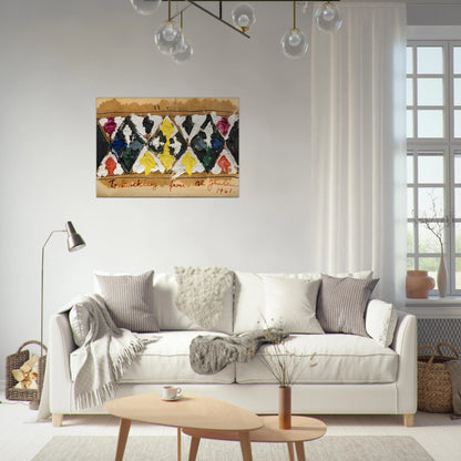 Untitled - 1961 - Alfred Jensen Brushed Aluminum Print - 70x100 cm / 28x40 inches | Alfred Jensen Aluminum Print | Alfred Jensen Prints