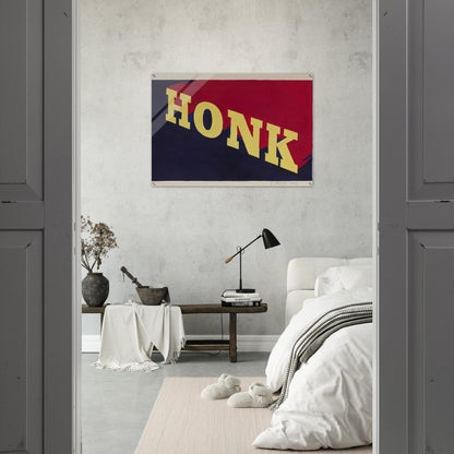 HONK 1962 - Edward Ruscha Acrylic Print - 70x100 cm / 28x40″ inches