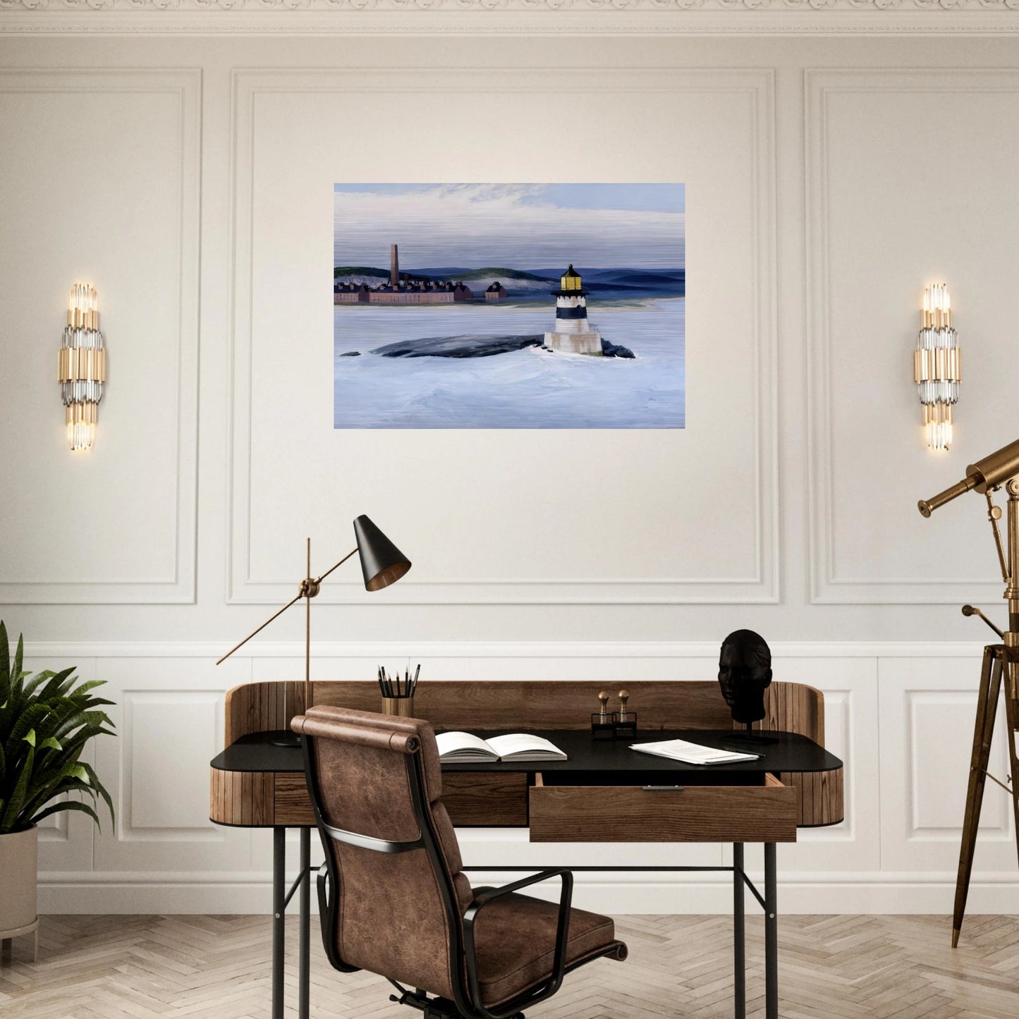 Five A.M. - Edward Hopper Brushed Aluminum Print - 70x100 cm / 28x40 inches | Edward Hopper Aluminum Print | Edward Hopper Prints