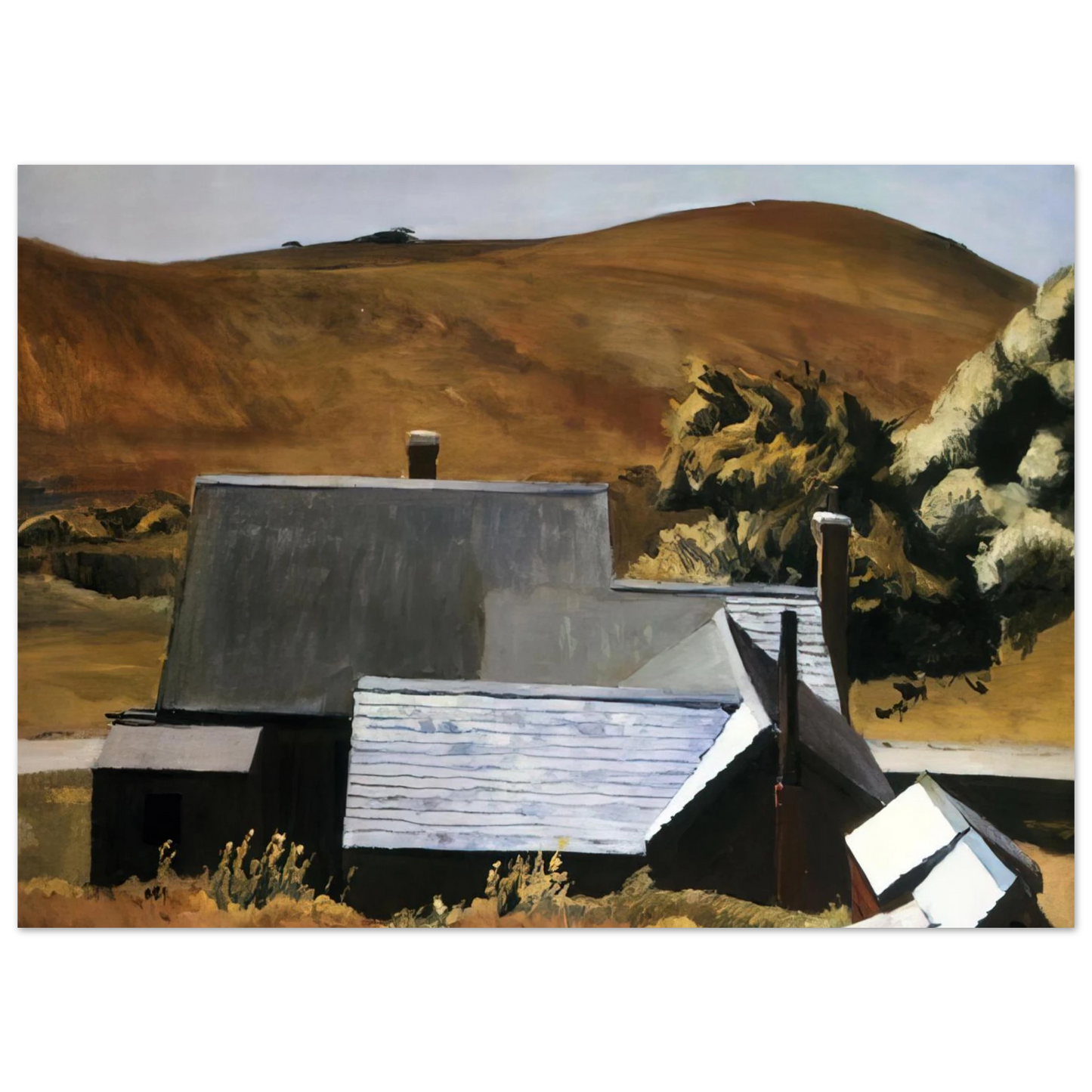 Edward Hopper - Burly Cobb s House, South Truro Fine Art Poster