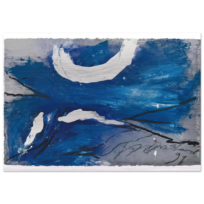GG-10 - 1991 - Emil Schumacher Brushed Aluminum Print - 70x100 cm / 28x40 inches | Emil Schumacher Aluminum Print | Emil Schumacher Prints