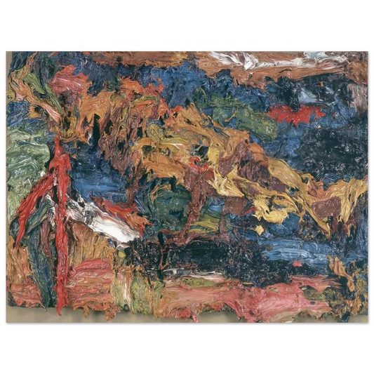 Frank Auerbach - E O W ON HER BLUE EIDERDOWN III  75x100 cm / 30x40inches Fine Art Poster