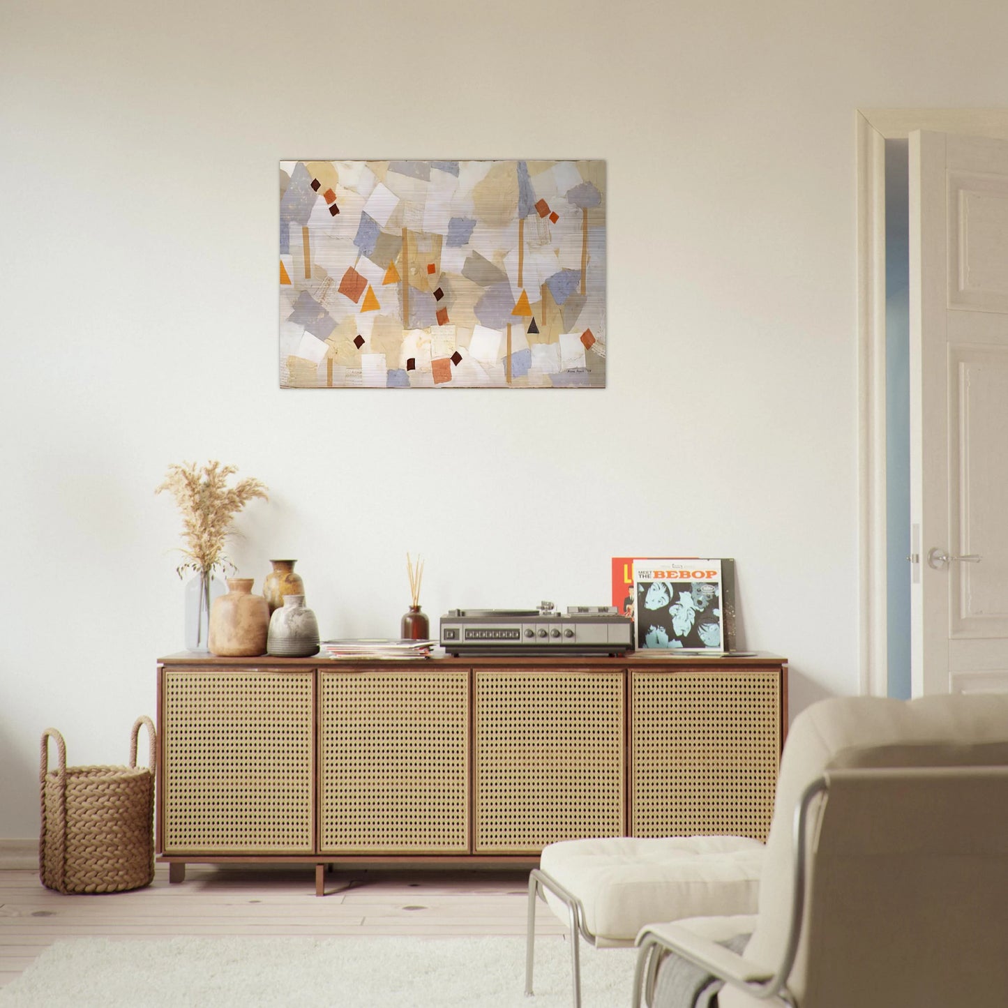 Number 547 - 1954 - Anne Ryan Brushed Aluminum Print - 70x100 cm / 28x40 inches | Anne Ryan Aluminum Print | Anne Ryan Prints