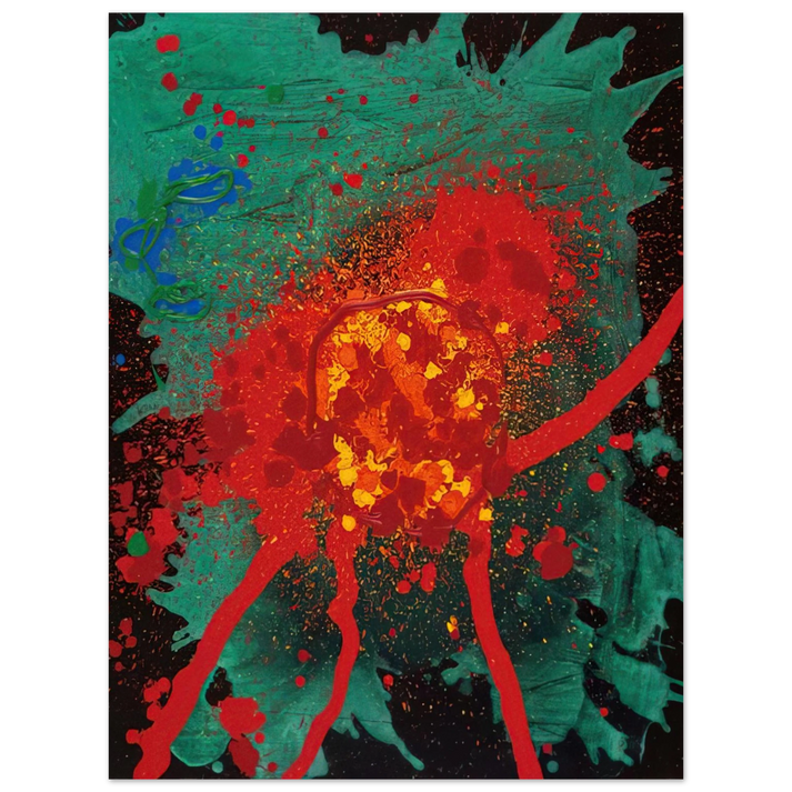 John Hoyland - Blood Feud - 28.8.07 - 2007  75x100 cm / 30x40inches Fine Art Poster