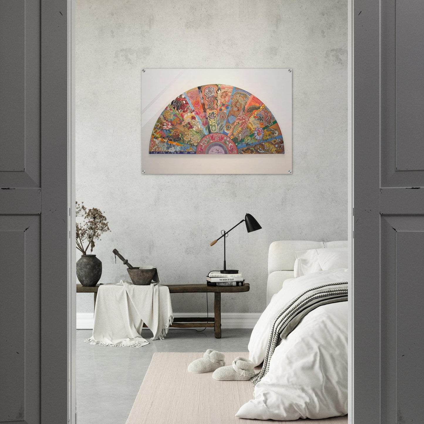 Pleasure Dome - 2003 - Miriam Schapiro Acrylic Print - 70x100 cm / 28x40″ inches | Miriam Schapiro Wall Art | Miriam Schapiro Prints