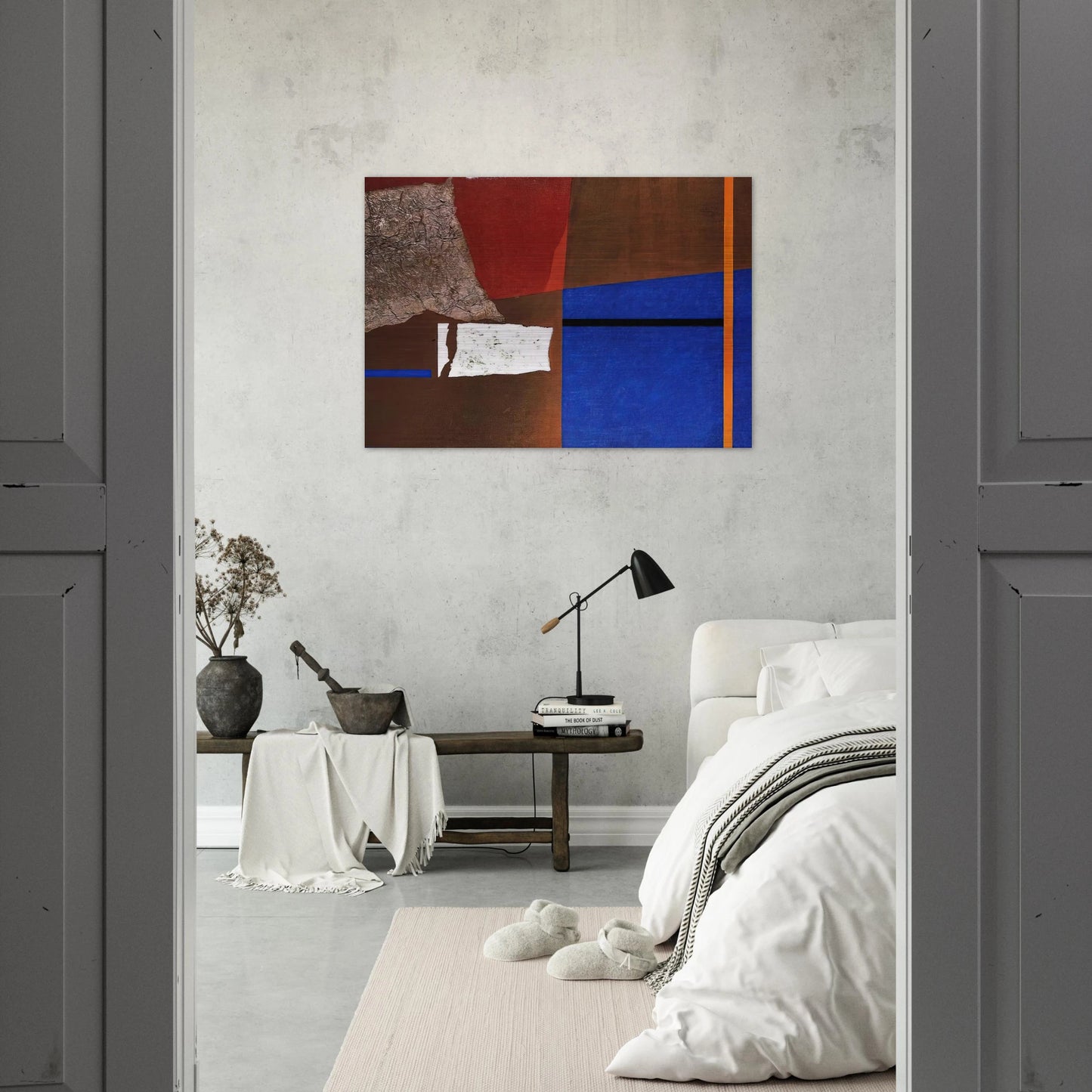 ASTRAZIONE PLASTICA 1954 - Enrico Prampolini Brushed Aluminum Print - 70x100 cm / 28x40 inches | Enrico Prampolini Aluminum Print | Enrico Prampolini Prints