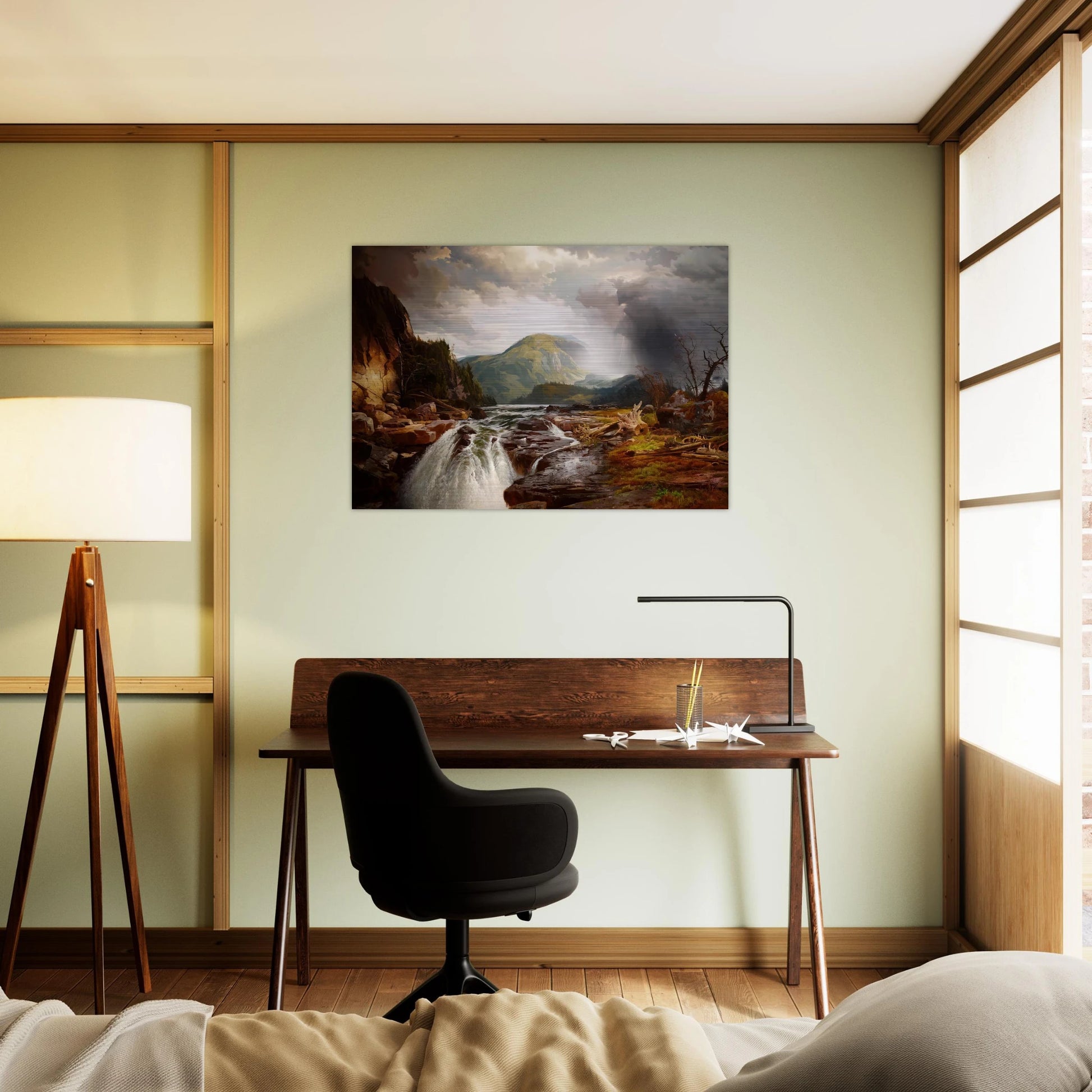 The Wilds of Lake Superior - Thomas Moran Brushed Aluminum Print - 70x100 cm / 28x40 inches | Thomas Moran Aluminum Print | Thomas Moran Prints