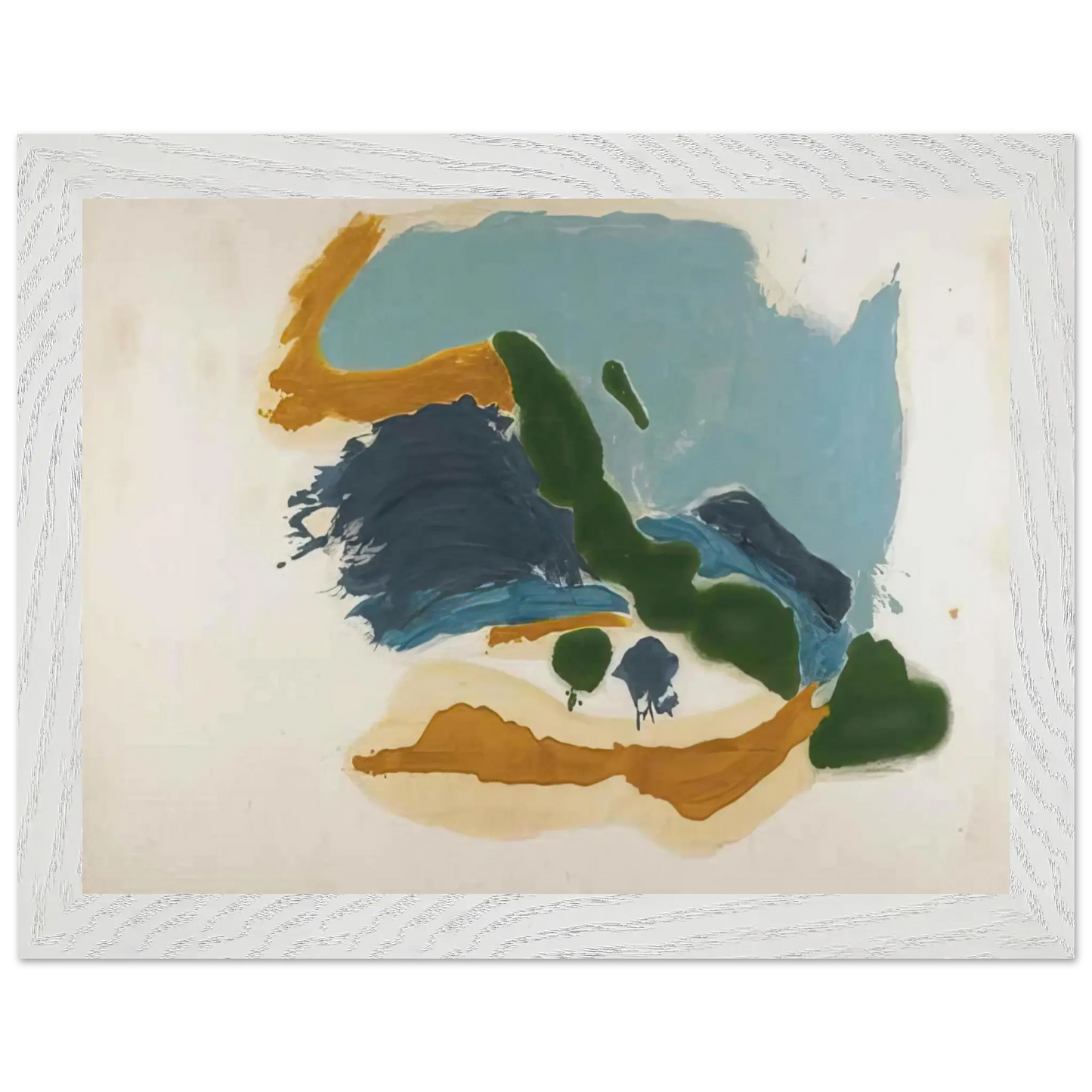 Helen Frankenthaler - Tuscany - 1963 Wall art - 70x100 cm / 28x40 Inches - Premium Wooden Framed Poster With Fine Art Paper - Wood frame