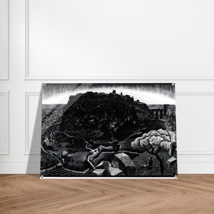 VITORCHIANO NEL CIMINO - MC Escher Acrylic Print - 70x100 cm / 28x40″ inches | Maurits Cornelis Escher Prints