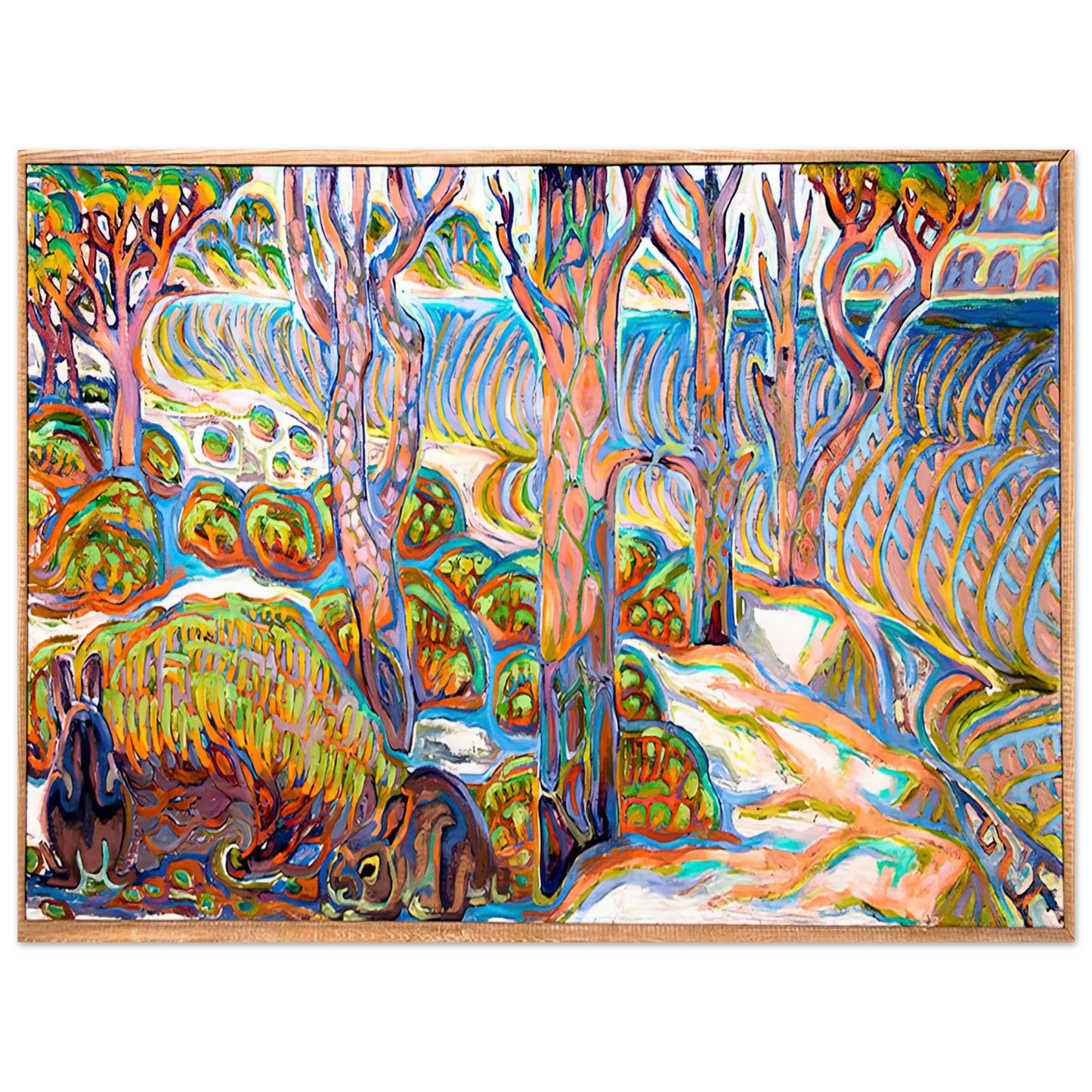 Walter Inglis Anderson - Walter Anderson Wall art - 21x29.7 cm / 8x12" - Premium Wooden Framed Poster With Fine Art Paper-canvas - Wood frame