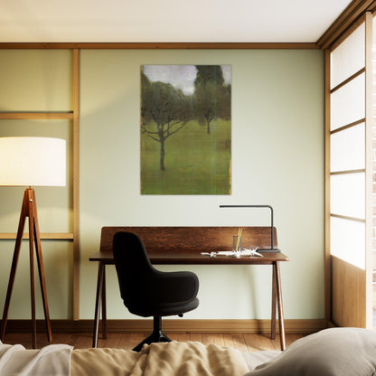 ORCHARD - Gustav Klimt Brushed Aluminum Print - 70x100 cm / 28x40 inches | Gustav Klimt Aluminum Print | Gustav Klimt Prints