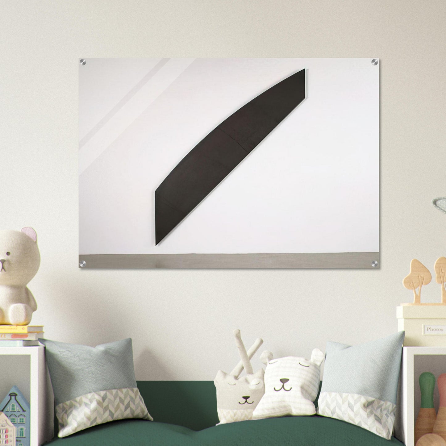 Diagonal with Curve IX - Ellsworth Kelly Acrylic Print - 70x100 cm / 28x40″ inches | Ellsworth Kelly Wall Art | Ellsworth Kelly Prints